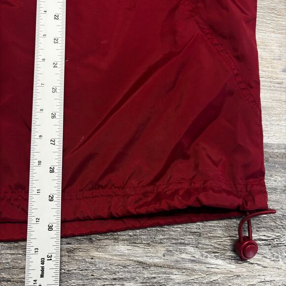 Vintage Adidas Jacket Navy Maroon Mens XL Full Zip Windbreaker Track 90s Nylon - Picture 11 of 11